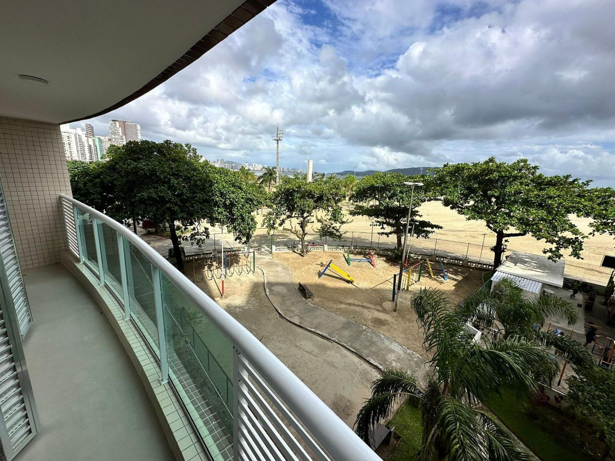 Ap Pe Na Areia Vista Parcial Mar Apartment Santos  Exterior foto