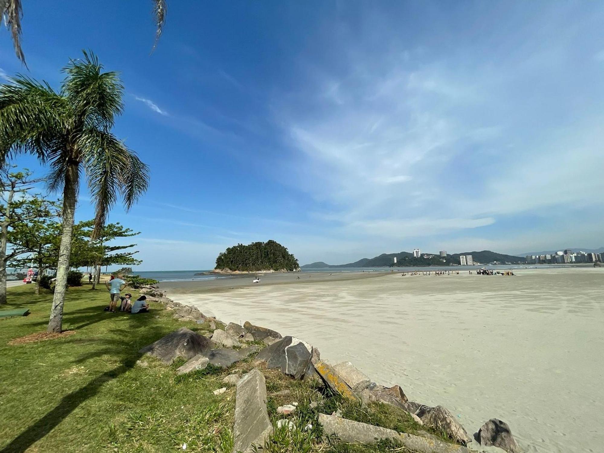 Ap Pe Na Areia Vista Parcial Mar Apartment Santos  Exterior foto