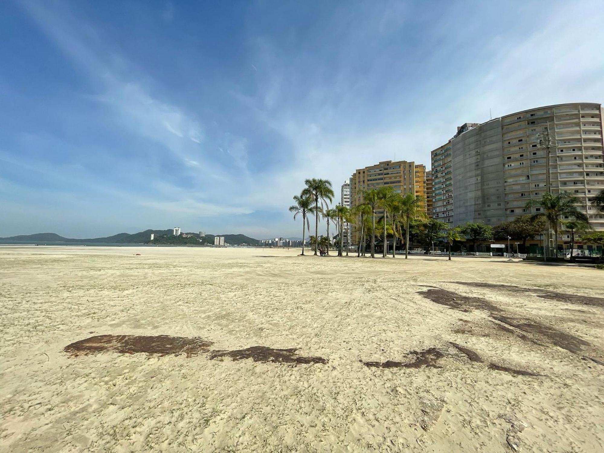 Ap Pe Na Areia Vista Parcial Mar Apartment Santos  Exterior foto
