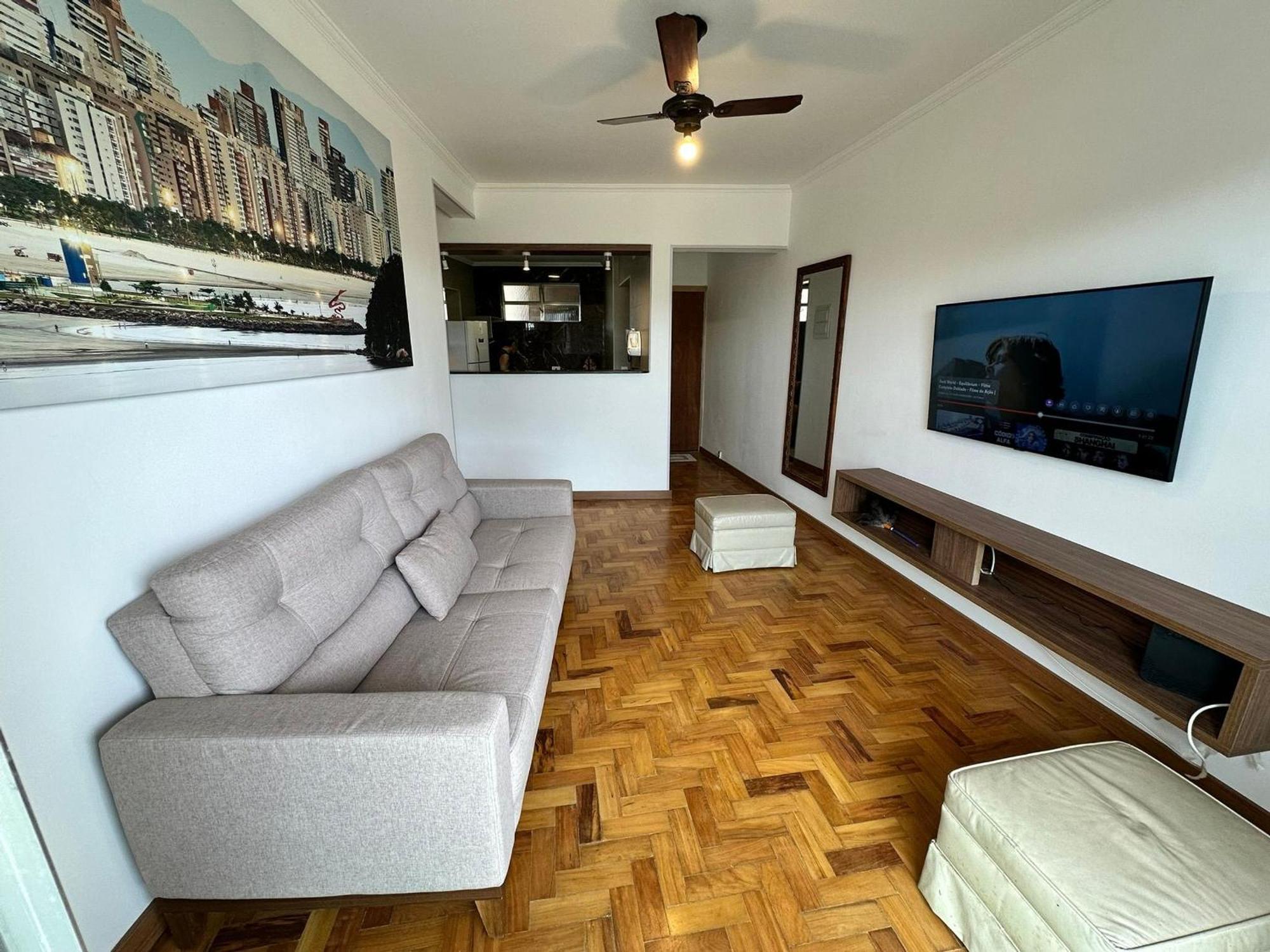 Ap Pe Na Areia Vista Parcial Mar Apartment Santos  Exterior foto